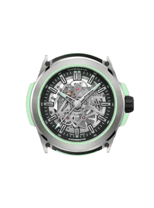 Wild Wild ONE Skeleton Titanium with Vintage Brown Calfskin Strap — Natural Patina