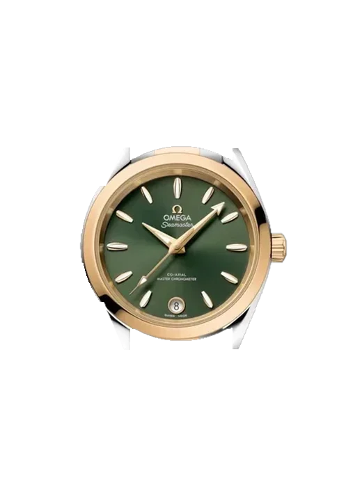 Aqua Terra 220.20.34.20.10.002 avec Bracelet Saffiano Rouge Surpiqûres Écru