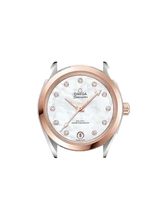 Aqua Terra 220.20.34.20.55.001 avec Bracelet Saffiano Rouge Surpiqûres Écru