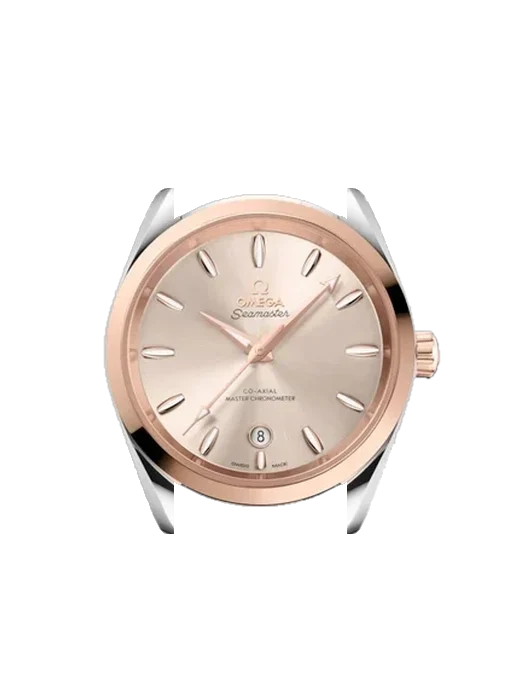 Aqua Terra 220.20.38.20.09.001 avec Bracelet de montre en cuir de veau vintage marron — Patine naturelle