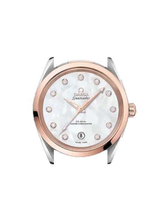 Aqua Terra 220.20.38.20.55.001 avec Bracelet de montre en cuir de veau vintage marron — Patine naturelle