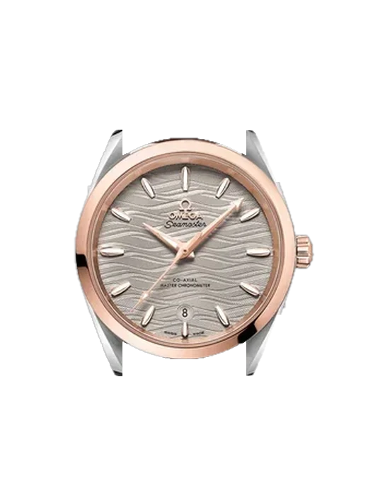 Aqua Terra 220.23.38.20.06.001 avec Bracelet de montre en cuir de veau vintage marron — Patine naturelle