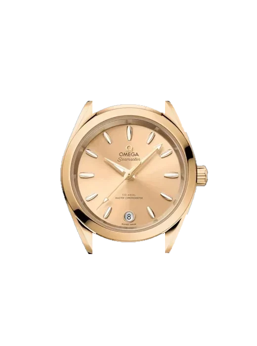 Aqua Terra 220.50.34.20.08.001 avec Bracelet Saffiano Rouge Surpiqûres Écru