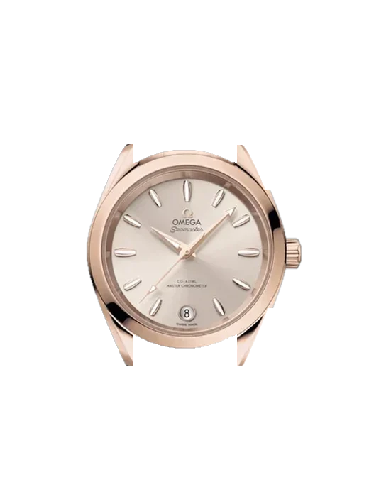 Aqua Terra 220.50.34.20.09.001 avec Bracelet Saffiano Rouge Surpiqûres Écru