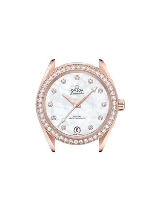 Aqua Terra 220.55.34.20.55.001 avec Bracelet Saffiano Rouge Surpiqûres Écru
