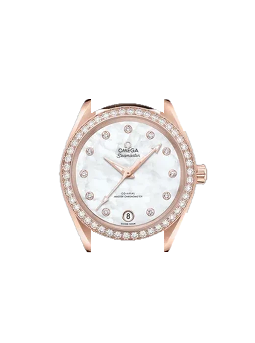 Aqua Terra 220.58.34.20.55.001 with Saffiano Red Strap Ecru Stitching