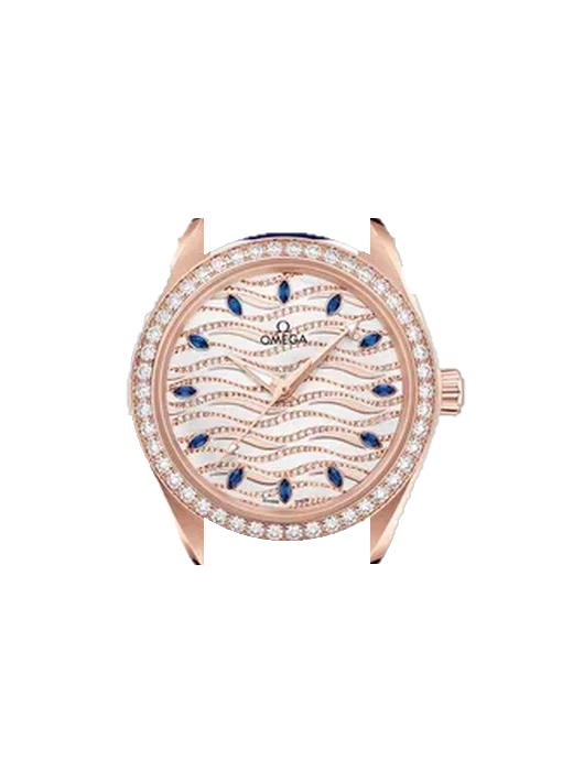 Aqua Terra 220.58.34.20.99.005 avec Bracelet Saffiano Rouge Surpiqûres Écru