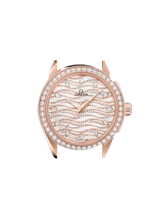 Aqua Terra 220.58.34.20.99.006 with Saffiano Red Strap Ecru Stitching
