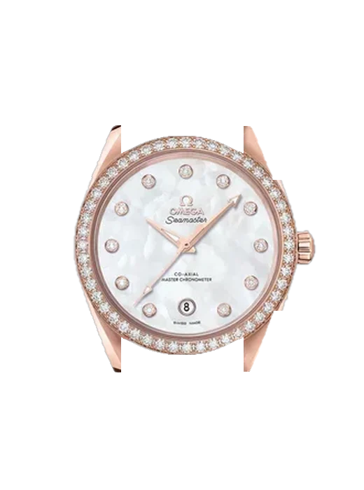 Aqua Terra 220.58.38.20.55.001 avec Bracelet de montre en cuir de veau vintage marron — Patine naturelle