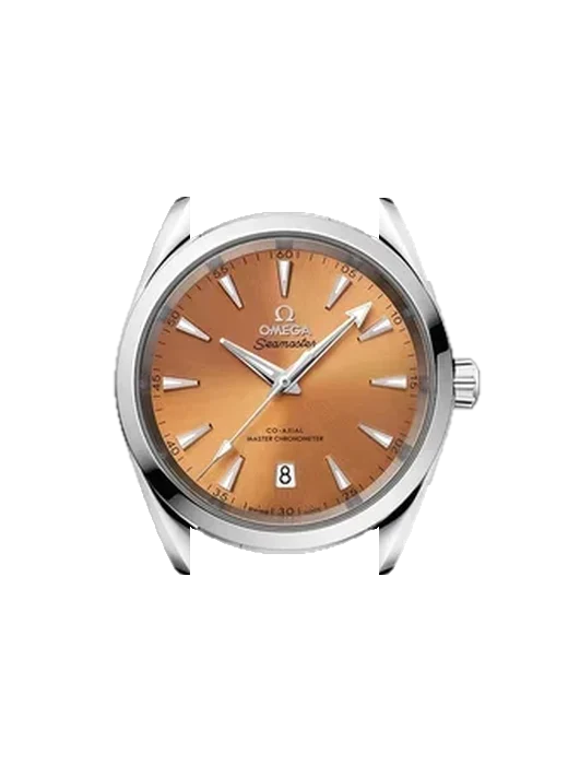 Aqua Terra 220.10.38.20.12.001 con Cinturino Vitello Vintage Marrone — Patina Naturale