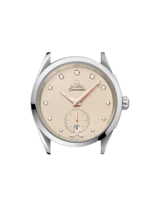 Aqua Terra 220.10.38.20.59.001 with Vintage Brown Calfskin Strap — Natural Patina