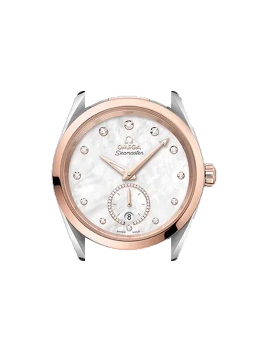Aqua Terra 220.20.38.20.55.002 avec Bracelet de montre en cuir de veau vintage marron — Patine naturelle