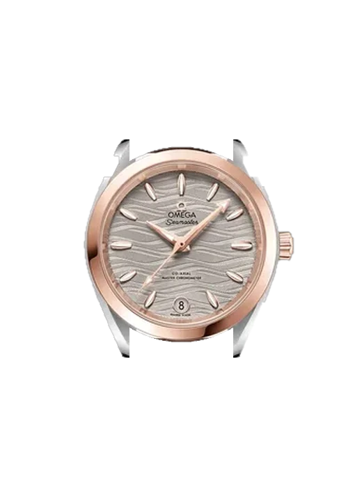 Aqua Terra 220.23.34.20.06.001 avec Bracelet Saffiano Rouge Surpiqûres Écru