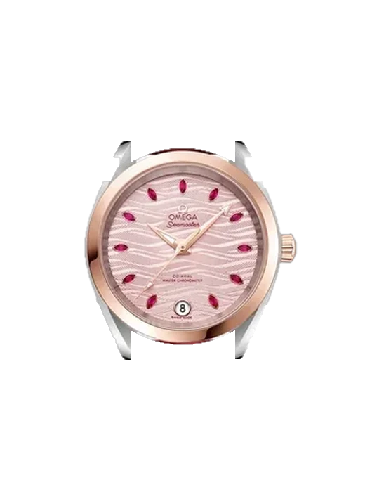 Aqua Terra 220.23.34.20.60.001 with Saffiano Red Strap Ecru Stitching