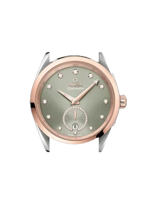 Aqua Terra 220.23.38.20.60.001 con Cinturino Vitello Vintage Marrone — Patina Naturale