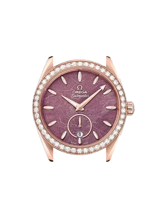 Aqua Terra 220.55.38.20.99.001 avec Bracelet de montre en cuir de veau vintage marron — Patine naturelle