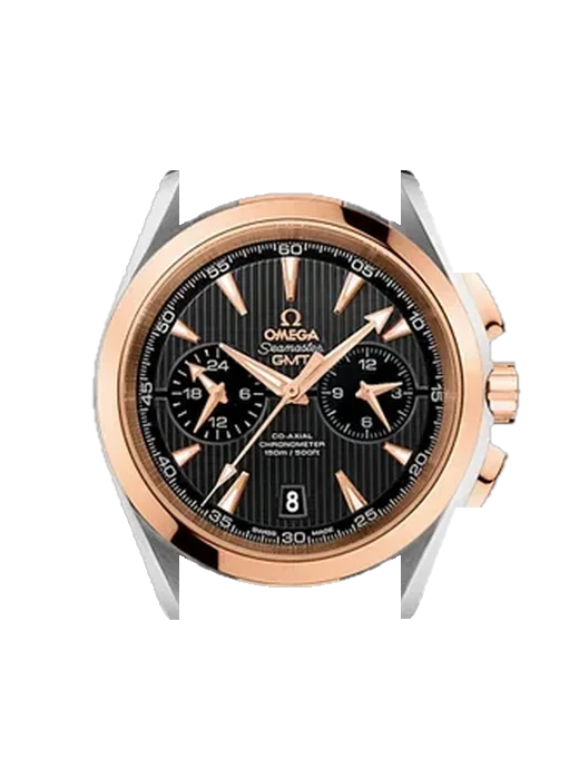 Aqua Terra 231.20.43.52.06.001 mit Vintage Kalbslederarmband Braun — Natürliche Patina