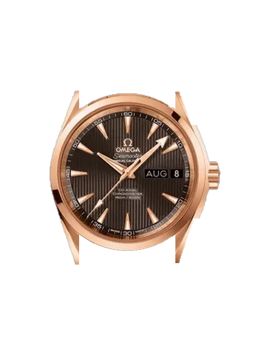 Aqua Terra 231.50.39.22.06.001 mit Vintage Kalbslederarmband Braun — Natürliche Patina