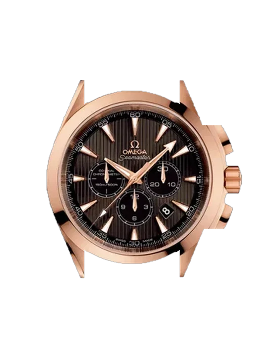 Aqua Terra 231.50.44.50.06.001 with Vintage Brown Calfskin Strap — Natural Patina