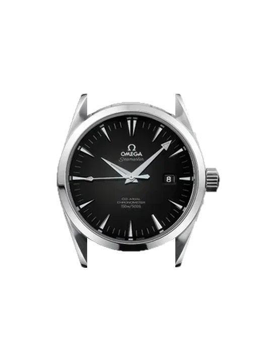 Aqua Terra 2504.50.00 mit Vintage Kalbslederarmband Braun — Natürliche Patina