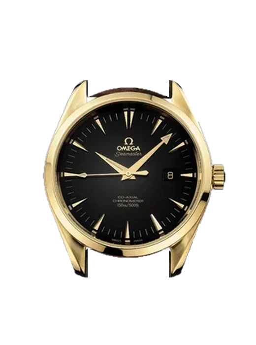 Aqua Terra 2602.50.37 mit Vintage Kalbslederarmband Braun — Natürliche Patina