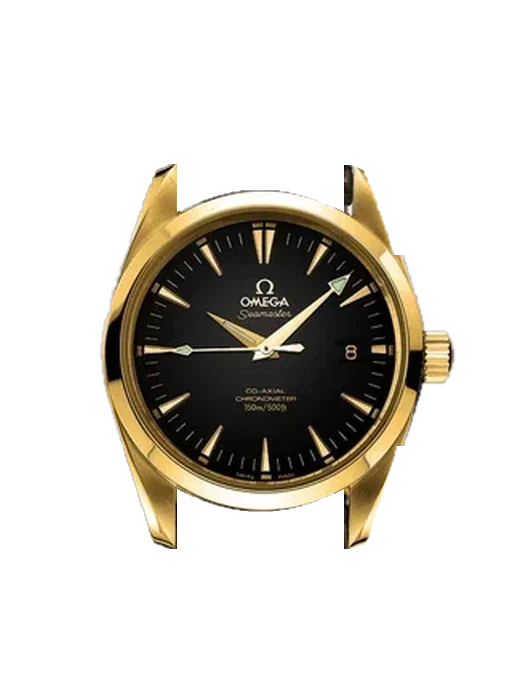 Aqua Terra 2603.50.37 mit Vintage Kalbslederarmband Braun — Natürliche Patina