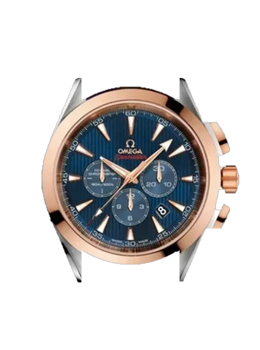Aqua Terra 522.23.44.50.03.001 mit Vintage Kalbslederarmband Braun — Natürliche Patina