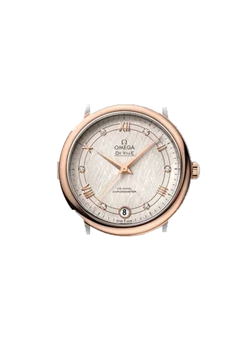 De Ville 424.23.33.20.52.003 mit Rotes Saffiano-Armband mit ecrufarbenen Nähten
