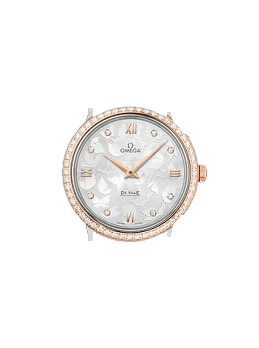 De Ville 424.25.33.60.52.001 with Saffiano Red Strap Ecru Stitching