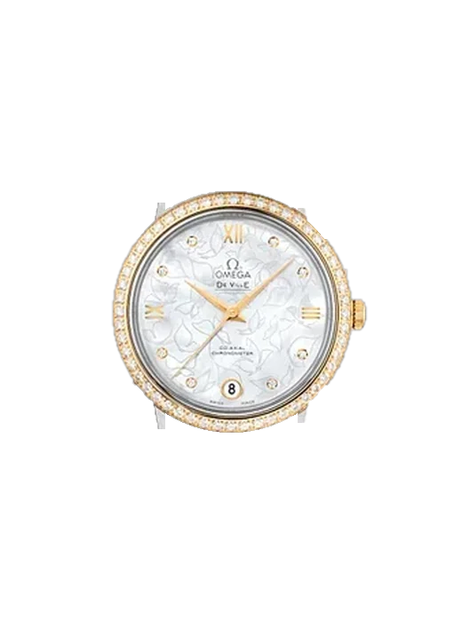 De Ville 424.27.33.20.55.002 with Saffiano Red Strap Ecru Stitching