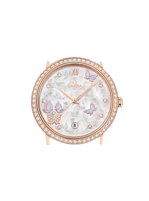 De Ville 424.57.37.20.55.003 con Cinturino Vitello Vintage Marrone — Patina Naturale