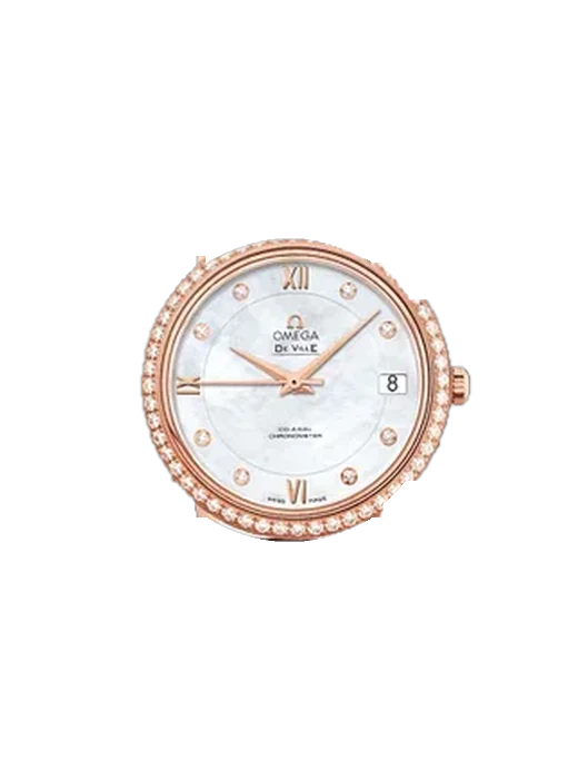 De Ville 424.58.33.20.55.001 mit Rotes Saffiano-Armband mit ecrufarbenen Nähten