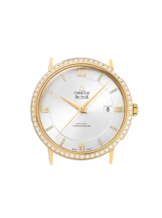 De Ville 424.58.40.20.52.001 mit Schwarzes Saffiano-Armband mit ecrufarbenen Nähten