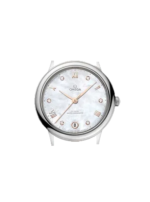 De Ville 434.13.34.20.55.001 with Saffiano Red Strap Ecru Stitching
