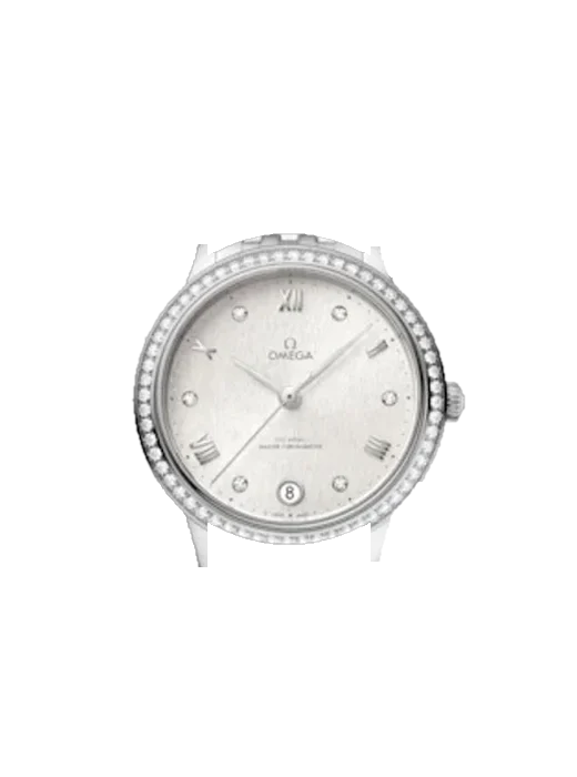De Ville 434.15.34.20.52.001 avec Bracelet Saffiano Rouge Surpiqûres Écru