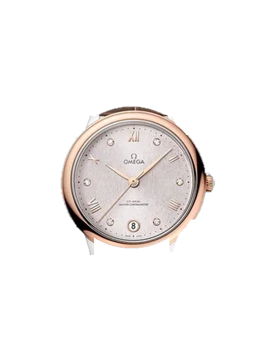 De Ville 434.23.34.20.52.003 mit Rotes Saffiano-Armband mit ecrufarbenen Nähten