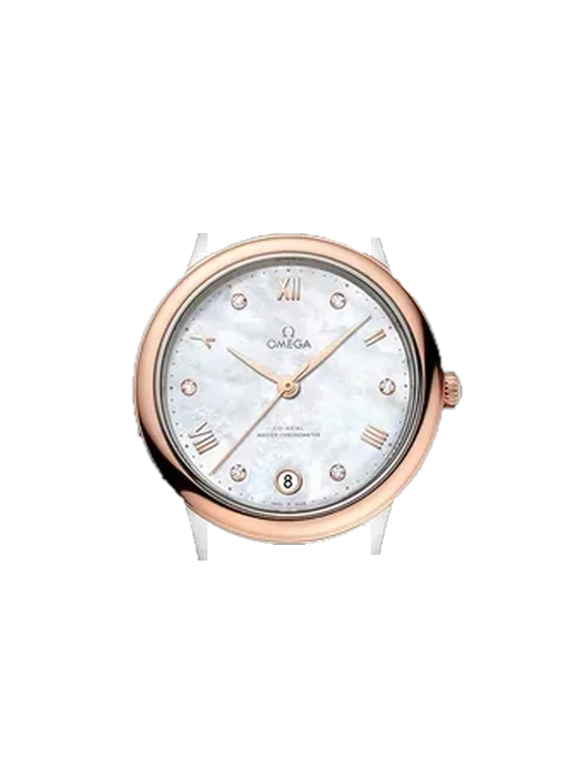 De Ville 434.23.34.20.55.001 with Saffiano Red Strap Ecru Stitching
