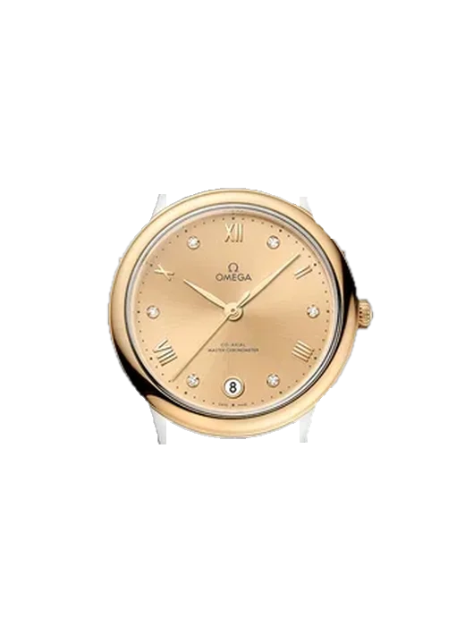 De Ville 434.23.34.20.58.001 with Saffiano Red Strap Ecru Stitching