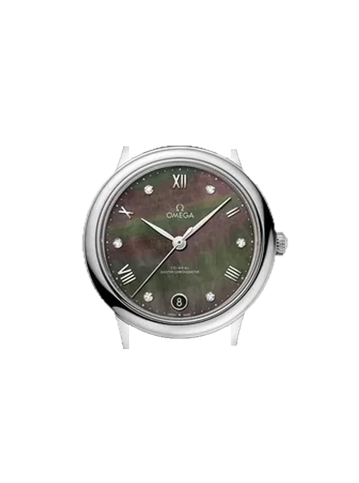 De Ville 434.13.34.20.57.001 mit Rotes Saffiano-Armband mit ecrufarbenen Nähten