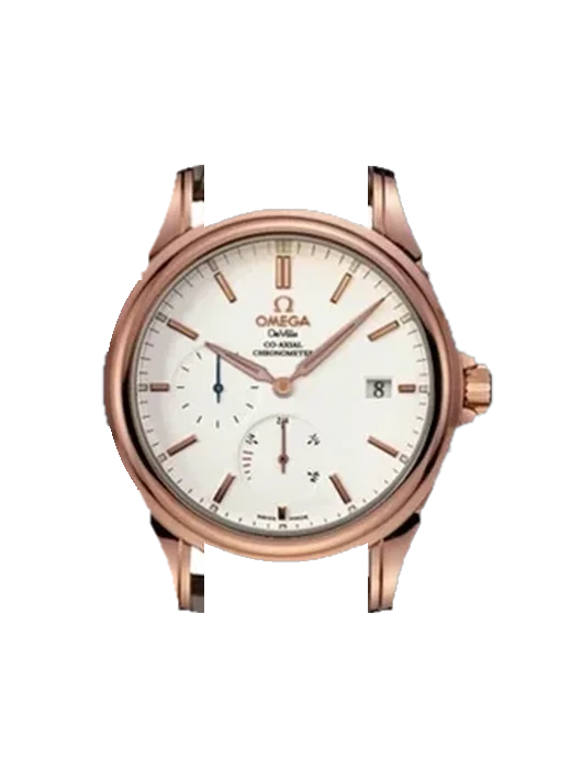 De Ville 4652.20.32 mit Rotes Saffiano-Armband mit ecrufarbenen Nähten