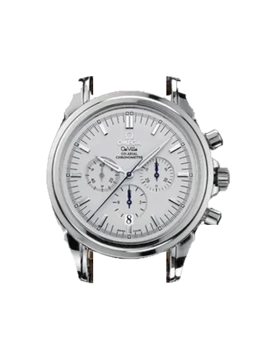 De Ville 4841.31.32 mit Rotes Saffiano-Armband mit ecrufarbenen Nähten