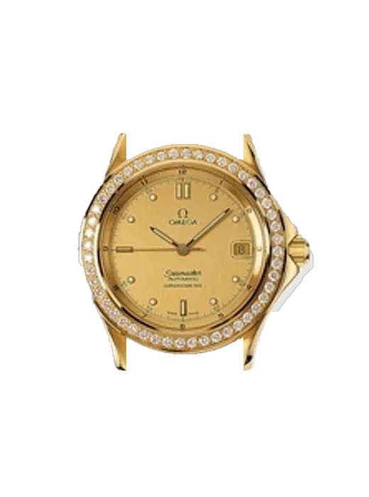 Seamaster 120M 2105.10.00 con Correa de piel italiana marrón