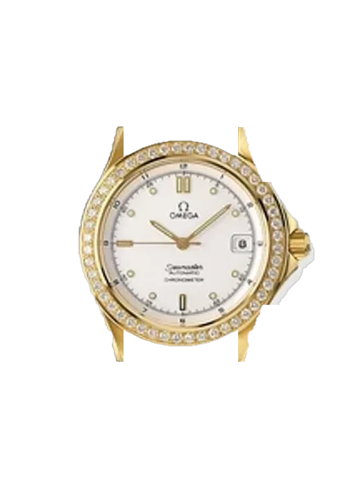Seamaster 120M 2105.20.00 avec Bracelet de montre en cuir de veau vintage marron — Patine naturelle