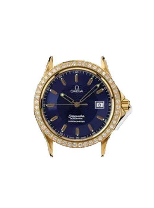 Seamaster 120M 2105.81.00 mit Vintage Kalbslederarmband Braun — Natürliche Patina
