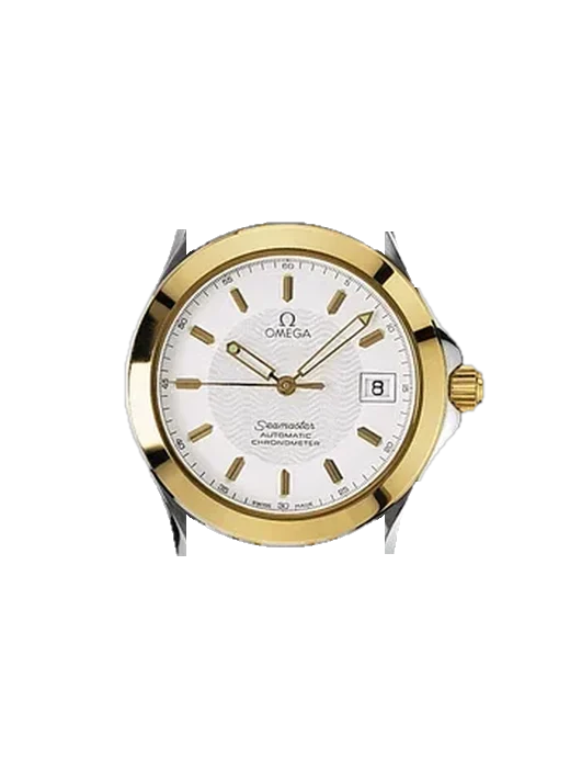 Seamaster 120M 2301.21.00 mit Grand Cavalier Cuir Armband Orange