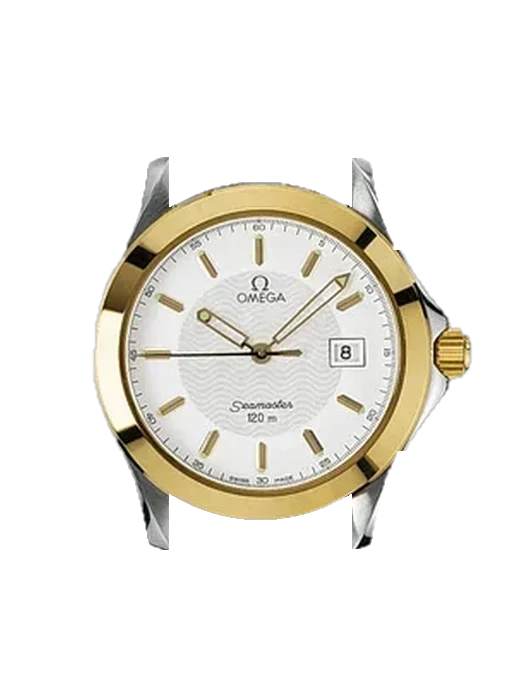 Seamaster 120M 2311.21.00 con Correa Grand Cavalier de cuero naranja