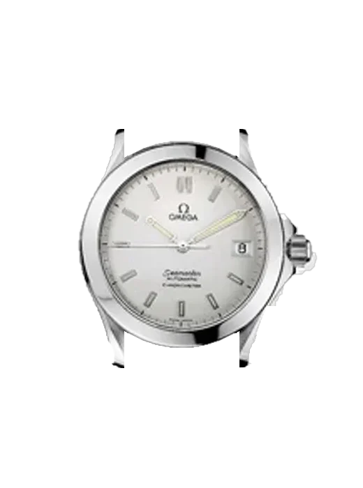 Seamaster 120M 2501.33.00 mit Vintage Kalbslederarmband Braun — Natürliche Patina