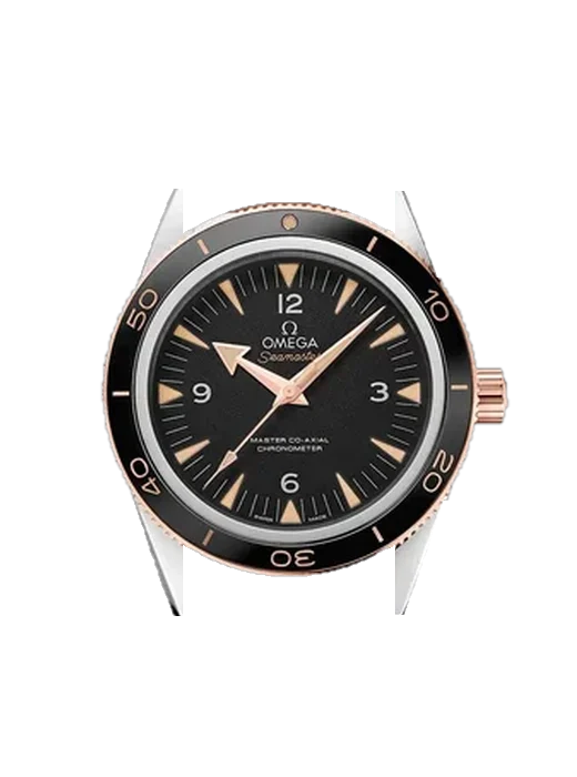 Seamaster 300 233.22.41.21.01.002 con Correa Grand Cavalier de cuero naranja