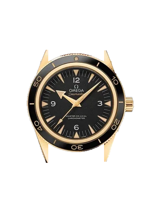 Seamaster 300 233.62.41.21.01.001 con Correa Grand Cavalier de cuero naranja