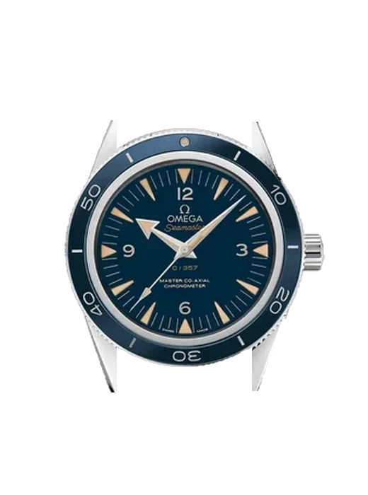 Seamaster 300 233.90.41.21.03.002 mit Grand Cavalier Cuir Armband Orange